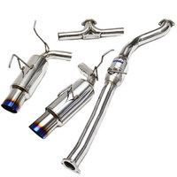 INVIDIA DUAL N1 CATBACK EXHAUST W/TI STRAIGHT CUT TIPS - NISSAN 350Z Z33 02-09