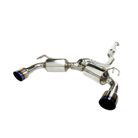 INVIDIA DUAL N1 CAT BACK EXHAUST W/TI STRAIGHT CUT TIPS - MITSUBISHI EVO X CZ4A