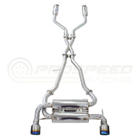 INVIDIA GEMINI CAT BACK EXHAUST W/PSR CARBON FIBRE TIPS NISSAN 370Z Z34 09-21