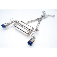 INVIDIA GEMINI CAT BACK EXHAUST W/TI ROLLED TIPS - NISSAN 370Z Z34 09-21