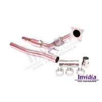 INVIDIA DOWN PIPE WITH HIGH FLOW CAT - VW GOLF GTI MK6