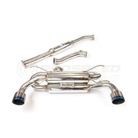 INVIDIA R400 70MM CAT BACK EXHAUST W/PSR CARBON FIBRE TIPS SUBARU BRZ & TOYOTA 86 12-21, 22+