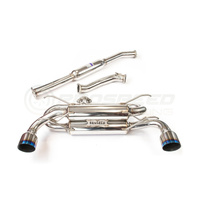 INVIDIA R400 70MM CAT BACK EXHAUST W/ROLLED SS TIPS SUBARU BRZ & TOYOTA 86 12-21, 22+