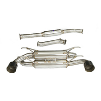 INVIDIA R400 "SIGNATURE EDITION" 70MM CAT BACK EXHAUST W/BLACK TIPS - SUBARU BRZ & TOYOTA 86 12-21, 22+ 12-21