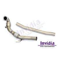 INVIDIA DOWN PIPE WITH HIGH FLOW CAT - AUDI S3 8V/VW GOLF R MK7, MK7.5