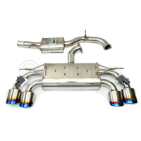 INVIDIA Q300 VALVED CATBACK EXHAUST W/OVAL TI ROLLED TIPS VW GOLF R MK7