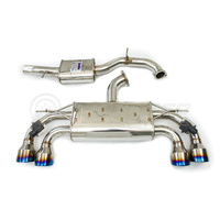 INVIDIA Q300 VALVED CATBACK EXHAUST W/ROUND TI ROLLED TIPS VW GOLF R MK7