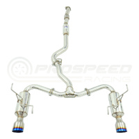 INVIDIA R400 CAT BACK EXHAUST W/TI TIPS SUBARU WRX 08-10 SEDAN/FORESTER XT 08-18