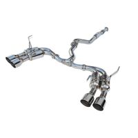 INVIDIA R400 CAT BACK EXHAUST W/SS STRAIGHT CUT TIPS - SUBARU WRX/STI 11-21