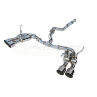INVIDIA R400S CAT BACK EXHAUST W/SS STRAIGHT CUT TIPS SUBARU WRX/STI 11-21