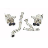 INVIDIA Q300 CAT BACK EXHAUST W/TI STRAIGHT CUT TIPS - SUBARU WRX/STI 11-21