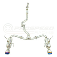 INVIDIA R400 CAT BACK EXHAUST W/TI TIPS SUBARU LEVORG VM 14-20