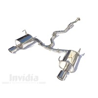 INVIDIA Q300 CAT BACK EXHAUST W/SS TIPS - SUBARU LEVORG VM 14-20