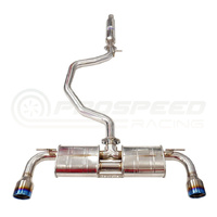 INVIDIA R400 CAT BACK EXHAUST W/ROUND TI TIPS VW GOLF GTI MK8
