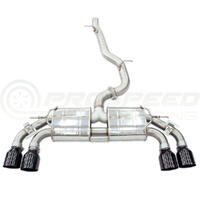 INVIDIA R400 VALVED CAT BACK EXHAUST W/ROUND ROLLED SS TIPS VW GOLF R MK8