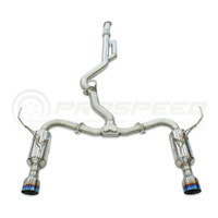 INVIDIA R400 CAT BACK EXHAUST W/TI STRAIGHT CUT TIPS SUBARU WRX VN 22+ (WAGON)