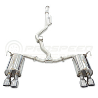 INVIDIA Q300 CAT BACK EXHAUST W/SS ROLLED TIPS SUBARU WRX VB 22+ (SEDAN)