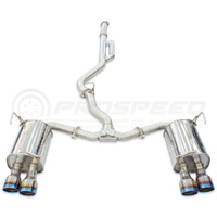 INVIDIA Q300 CAT BACK EXHAUST W/TI ROLLED TIPS SUBARU WRX VB 22+ (SEDAN)