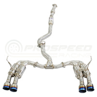 INVIDIA R400S CAT BACK EXHAUST W/TI STRAIGHT CUT TIPS SUBARU WRX VB 22+ (SEDAN)