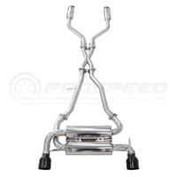 INVIDIA GEMINI CAT BACK EXHAUST W/BLACK SIGNATURE SERIES TIPS NISSAN Z "400Z",  RZ34 23+