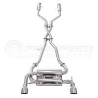 INVIDIA GEMINI CAT BACK EXHAUST W/SS STRAIGHT CUT TIPS NISSAN Z "400Z",  RZ34 23+