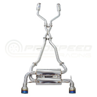 INVIDIA GEMINI CAT BACK EXHAUST W/TI STRAIGHT CUT TIPS NISSAN Z "400Z",  RZ34 23+