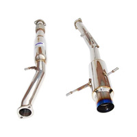 INVIDIA N1 CAT BACK EXHAUST W/TI TIP - SUBARU WRX/STI GC8 94-00