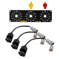HALTECH TRIPLE SWITCH PANEL + ROTARY TRIM MODULE KIT