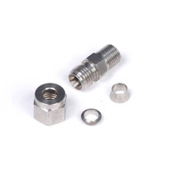 HALTECH 1/4" STAINLESS COMPRESSION FITTING KIT - 1/8Â€� NPT THREAD