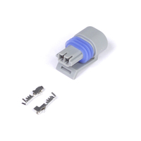 HALTECH PLUG AND PINS ONLY - DELPHI 2 PIN GM STYLE AIR TEMP CONNECTOR (GREY)