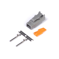 HALTECH PLUG AND PINS ONLY - MALE DEUTSCH DTM 2 CONNECTOR (7.5 AMP)