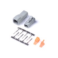 HALTECH PLUG AND PINS ONLY - MATCHING SET OF DEUTSCH DTM 4 CONNECTORS (7.5 AMP)