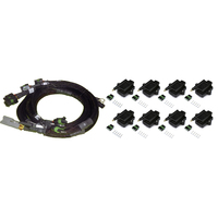 HALTECH 8 CHANNEL INDIVIDUAL HIGH OUTPUT IGN-1A INDUCTIVE COIL + HARNESS KIT SUIT ELITE 2500 - FORD V8