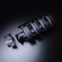 PRACWORKS BOSCH 74MM INTAKE MANIFOLD MATTE BLACK HONDA CIVIC TYPE R FK8/FL5