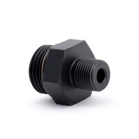 HYBRID RACING FUEL PRESSURE DAMPER ADAPTER FITTING - -8 ORB TO M12X1.0 MALE - UNIVERSAL