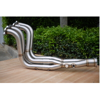 JDMYARD K SWAP HEADER 4-2-1 TRI-Y 3" V BAND COLLECTOR K20 K24