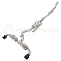INVIDIA N2 O2 BACK EXHAUST W/CATLESS FRONT PIPE, BLACK TIPS TOYOTA YARIS GR XPA16R