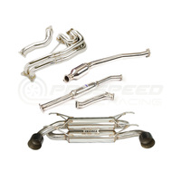INVIDIA R400 BLACK TIP ENGINE BACK EXHAUST PACKAGE W/PSR UNEQUAL HEADERS SUBARU BRZ/TOYOTA 86 22+