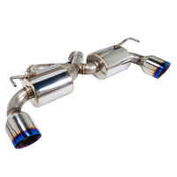 REMARK AXLEBACK EXHAUST V2 BURNT STAINLESS DOUBLE WALL TIP NISSAN 370Z Z34 09-22