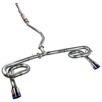 REMARK CATBACK EXHAUST LINK LOOP SPEC DUAL BURNT STAINLESS TIPS HONDA CIVIC SPORT SEDAN FE2 22+