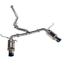 REMARK CATBACK EXHAUST DUAL R1 SPEC BURNT STAINLESS (NON-RESONATED) SUBARU WRX VB 22+