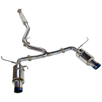 REMARK CATBACK EXHAUST DUAL R1 SPEC BURNT STAINLESS (RESONATED) SUBARU WRX VB 22+