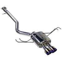 REMARK CATBACK EXHAUST DUAL TIPS CENTER EXIT BURNT STAINLESS STEEL TOYOTA GR COROLLA GZEA14 23+