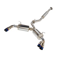 REMARK CATBACK EXHAUST SPORTS TOURING QUAD BURNT STAINLESS STEEL TIP SUBARU BRZ/TOYOTA 86/GR86 12+