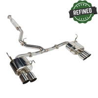 REMARK CATBACK EXHAUST STAINLESS SINGLE 4" QUAD TIPS (RESONATED) SUBARU WRX VB 22+