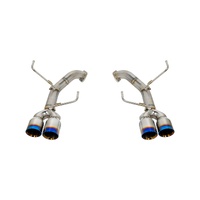 REMARK AXLEBACK EXHAUST BURNT STAINLESS DOUBLE WALL TIP SUBARU WRX/WRX STI GV/GE 07-14 (SEDAN)