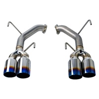 REMARK AXLEBACK EXHAUST BURNT STAINLESS SINGLE WALL TIP (4" VERSION) SUBARU WRX/WRX STI VA 15-21