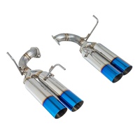 REMARK AXLEBACK EXHAUST BURNT STAINLESS SINGLE WALL TIP (BOSO EDITION) SUBARU WRX/WRX STI VA 15-21