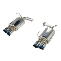 REMARK AXLEBACK EXHAUST BURNT STAINLESS SINGLE WALL TIP (MUFFLER VERSION) SUBARU WRX VB 22+
