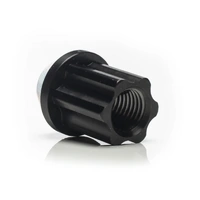 TITAN 7 17HEX M12X1.5 O.W.L FORGED TITANIUM RACE NUTS 35MM (BLACK)